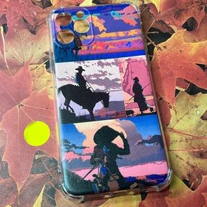 5for$10 IPhone 11 Pro Silicone Aesthetic Collage Phone Case Cowboy Pink And Blue